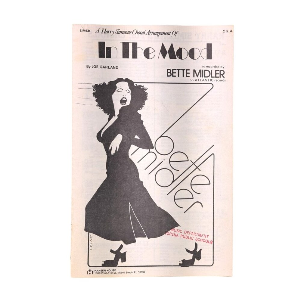 Vintage Bette Midler Sheet Music Lot Of 4 Superstar In The Mood You Want Dance - Picture 3 of 15